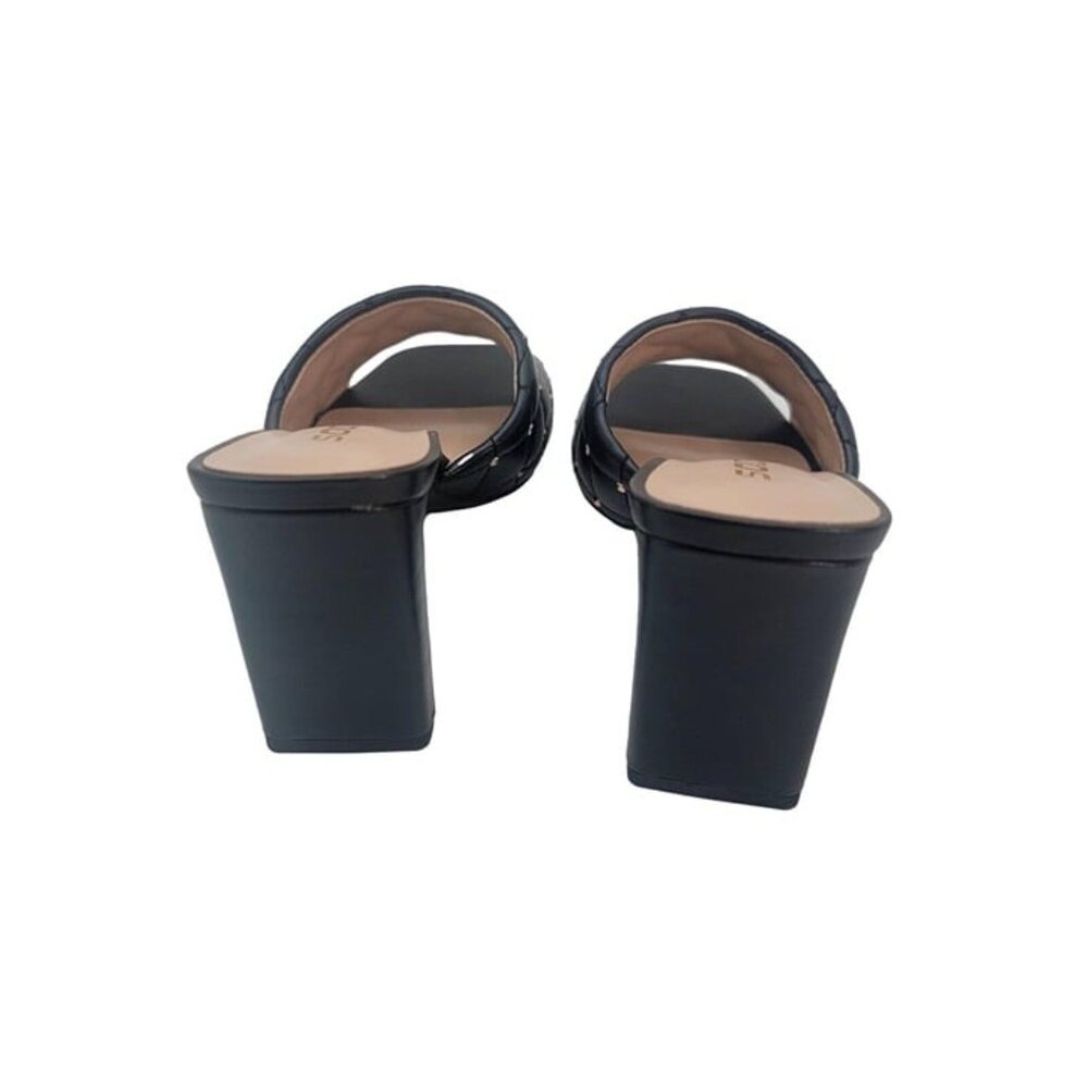 Soda JELLO  Women Slip On Diamond Quilted Stud Gem Black Sandal - Picture 6 of 6